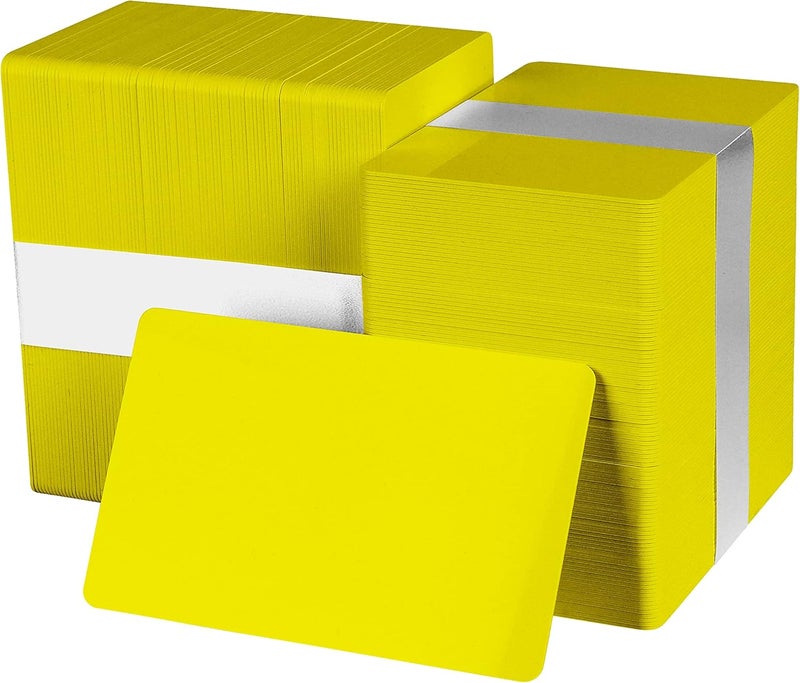 easyIDea Pack of 500 Yellow CR80 PVC Cards | 30 mil by - Image 1